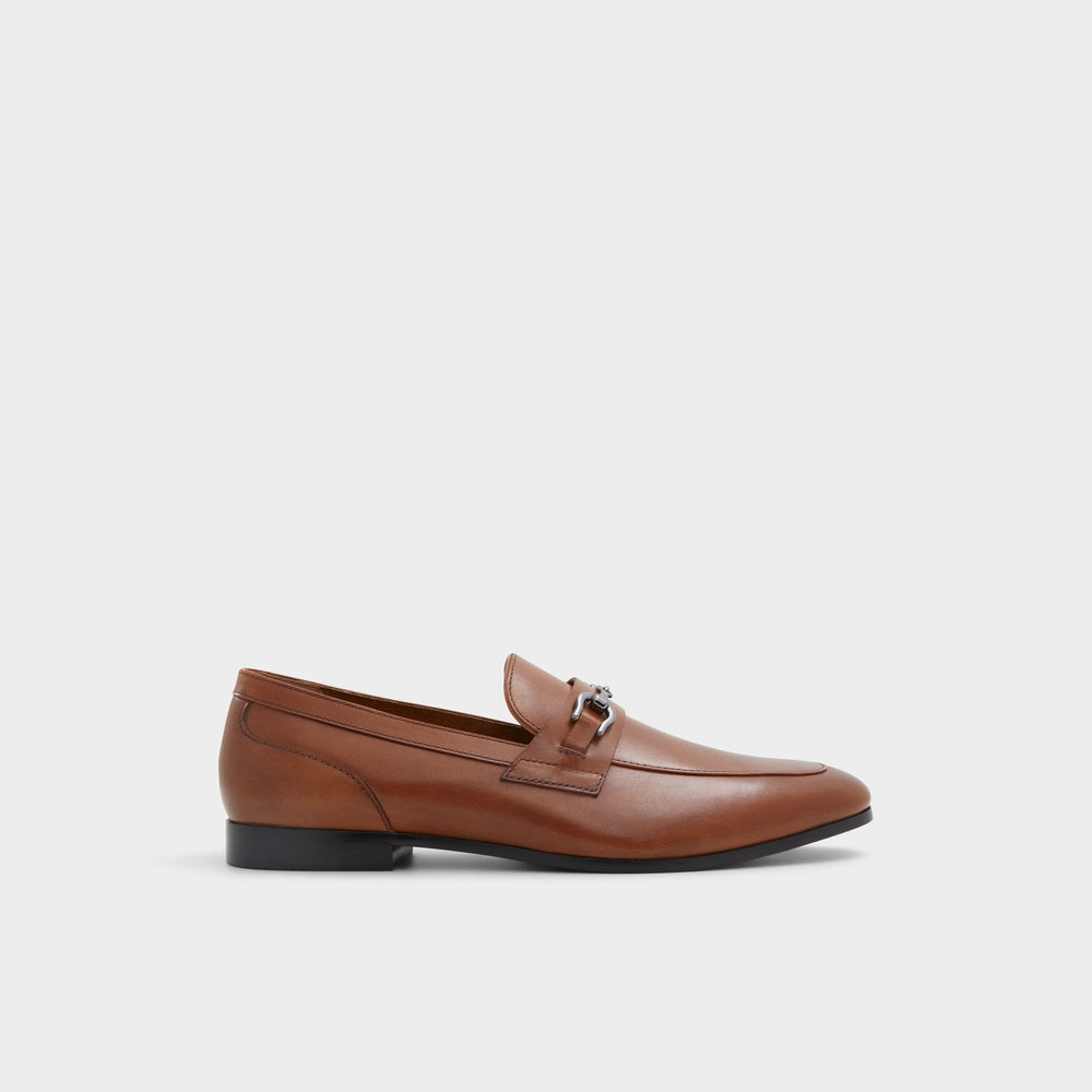 Marinho Cognac Leather Smooth Men's Dress Shoes - Loafer | Aldo discount