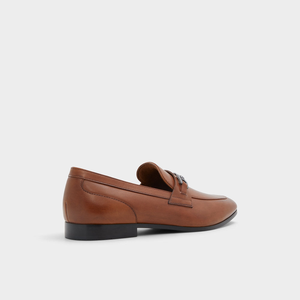 Marinho Cognac Leather Smooth Men's Dress Shoes - Loafer | Aldo discount