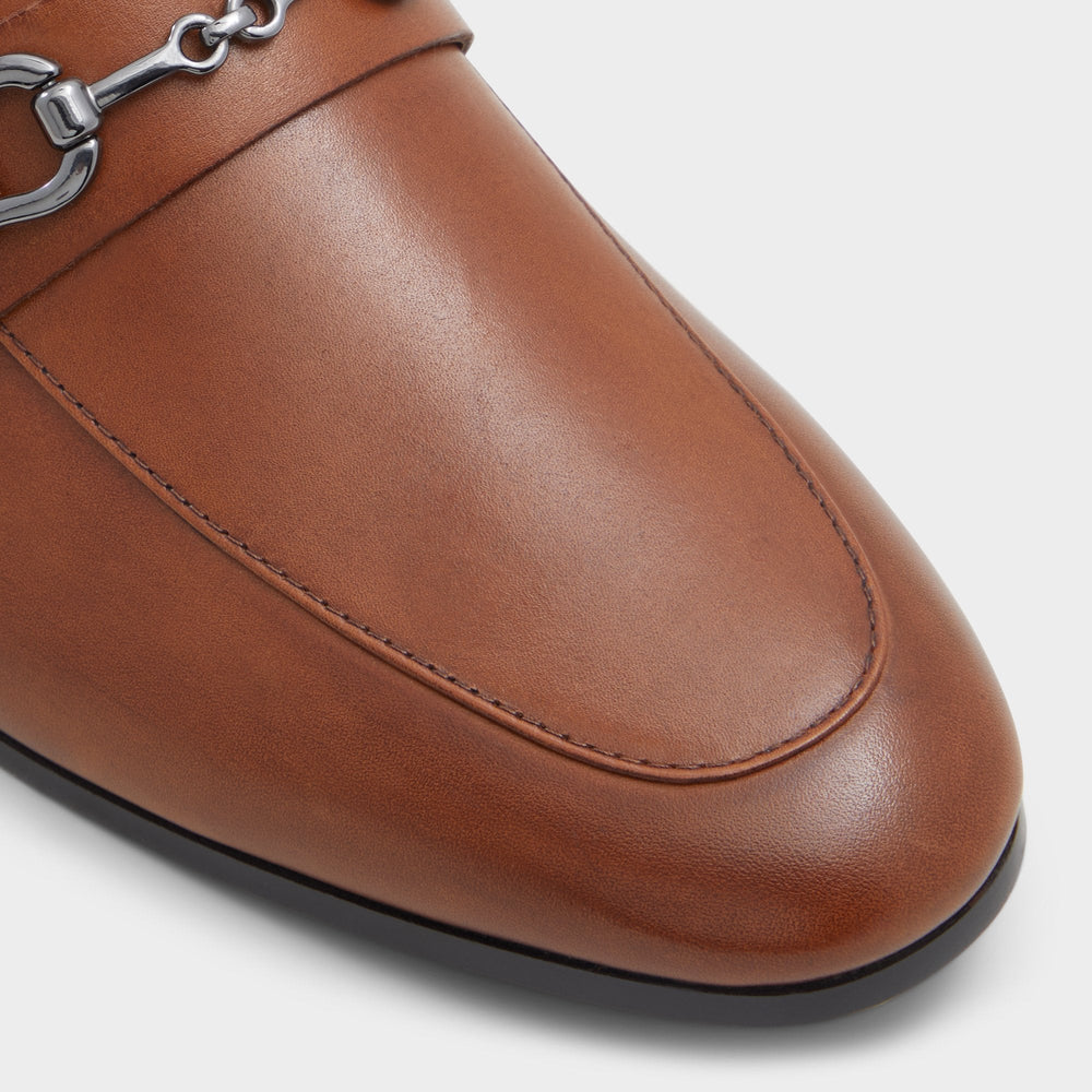 Marinho Cognac Leather Smooth Men's Dress Shoes - Loafer | Aldo discount