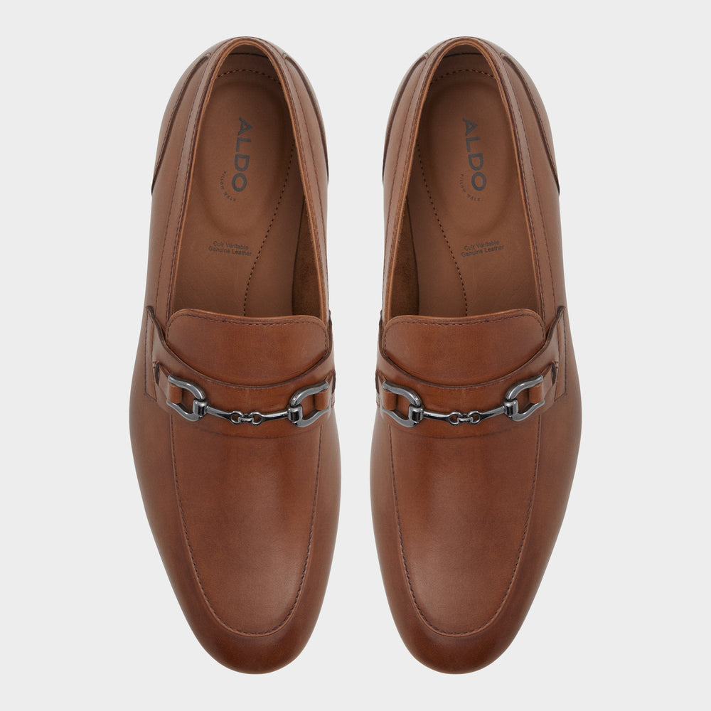 Marinho Cognac Leather Smooth Men's Dress Shoes - Loafer | Aldo discount
