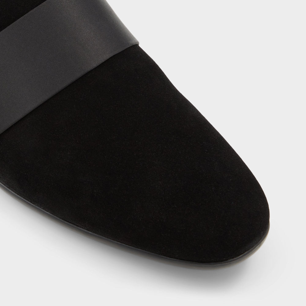 Asaria Open Black Leather Suede Men's Loafers & Slip-Ons - Loafer | Aldo on sale