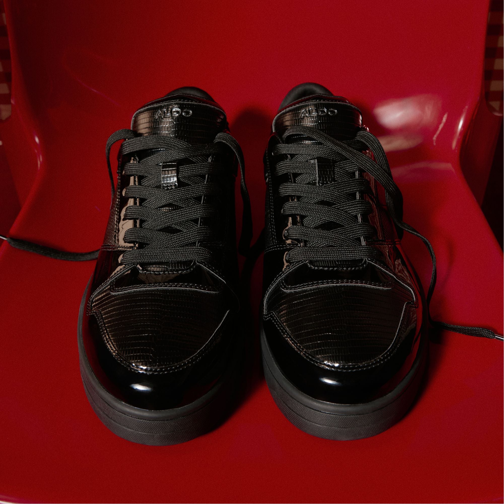 Zethan Black Synthetic Patent Men's Low top - Low top sneaker, Cup sole | Aldo discount
