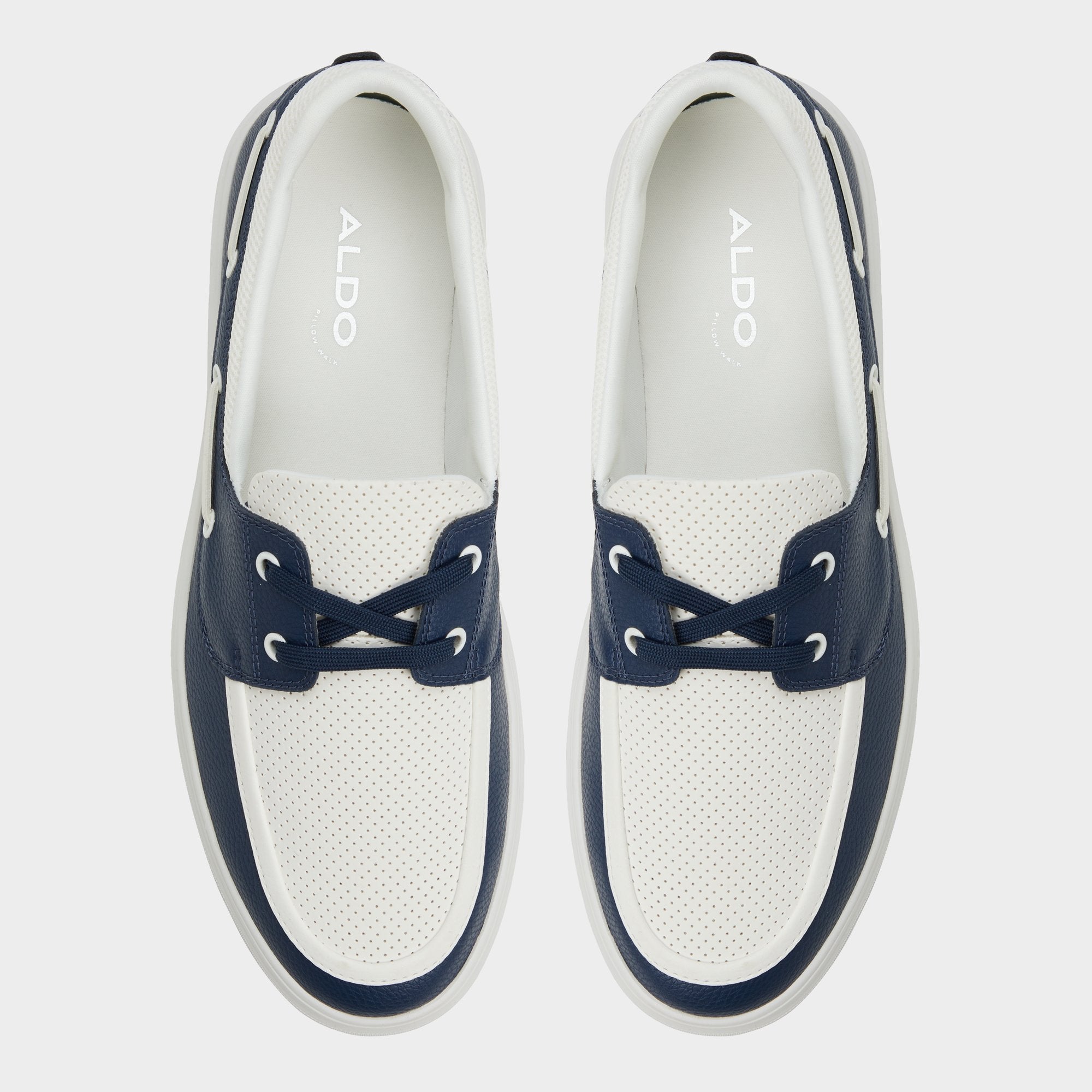 Wildwave White/Navy Men's Casual Shoes - Boat shoe | Aldo outlet