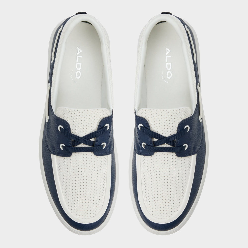Wildwave White/Navy Men's Casual Shoes - Boat shoe | Aldo outlet