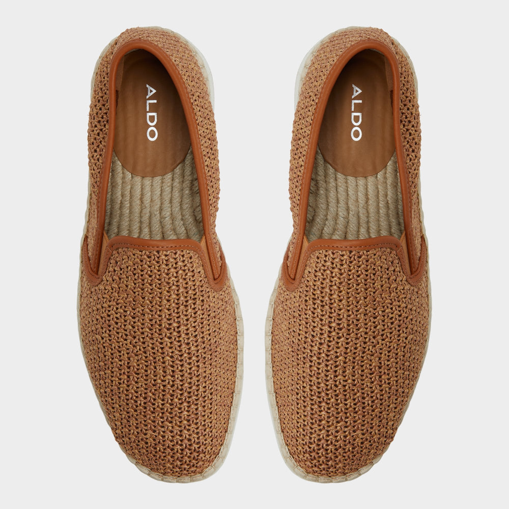 Johnney Cognac Textile Raffia Men's Espadrilles - Espadrille | Aldo outlet