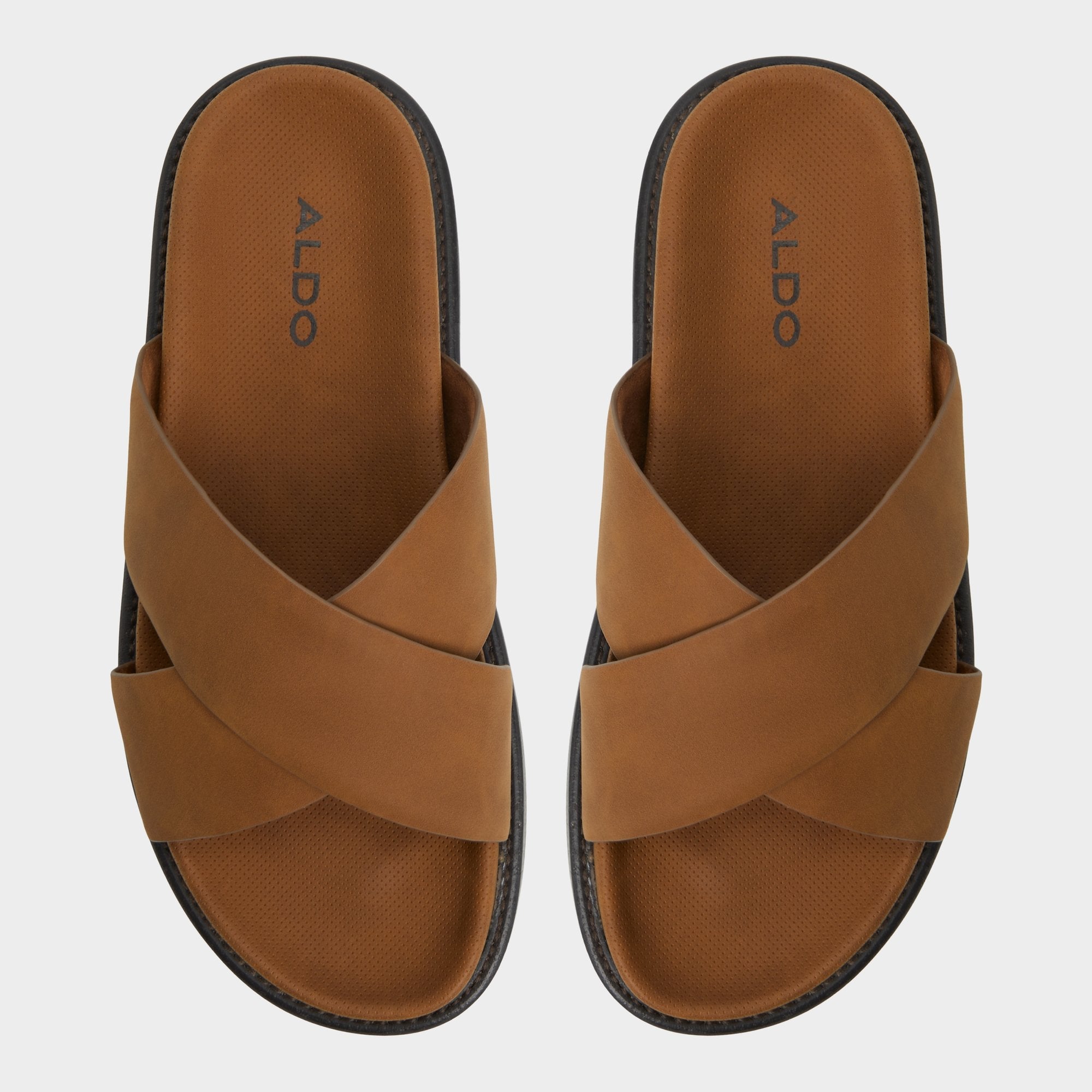Marrin Cognac Men's Slides - Slide sandal | Aldo outlet