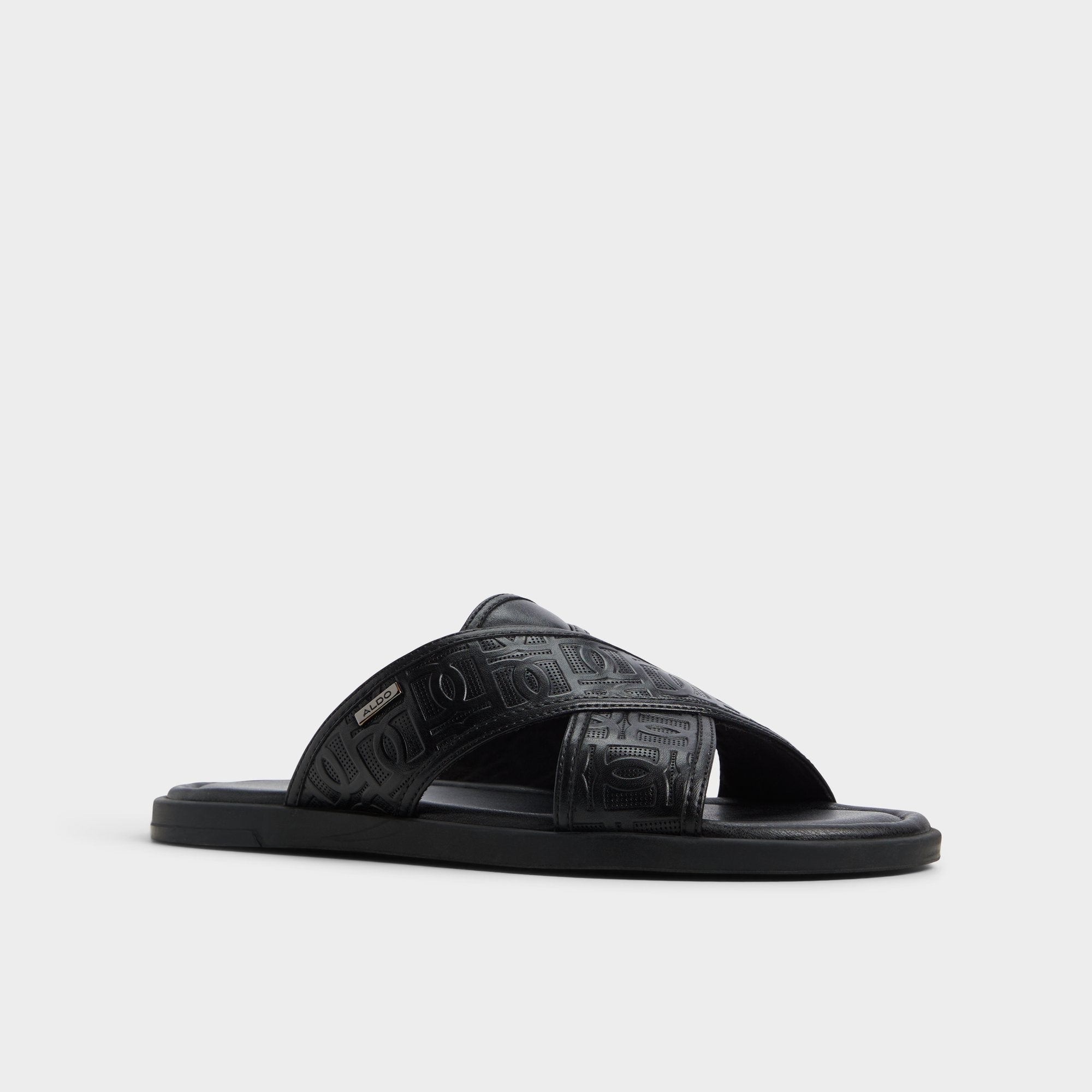 Olino Open Black Men's Slides - Slide sandal | Aldo discount