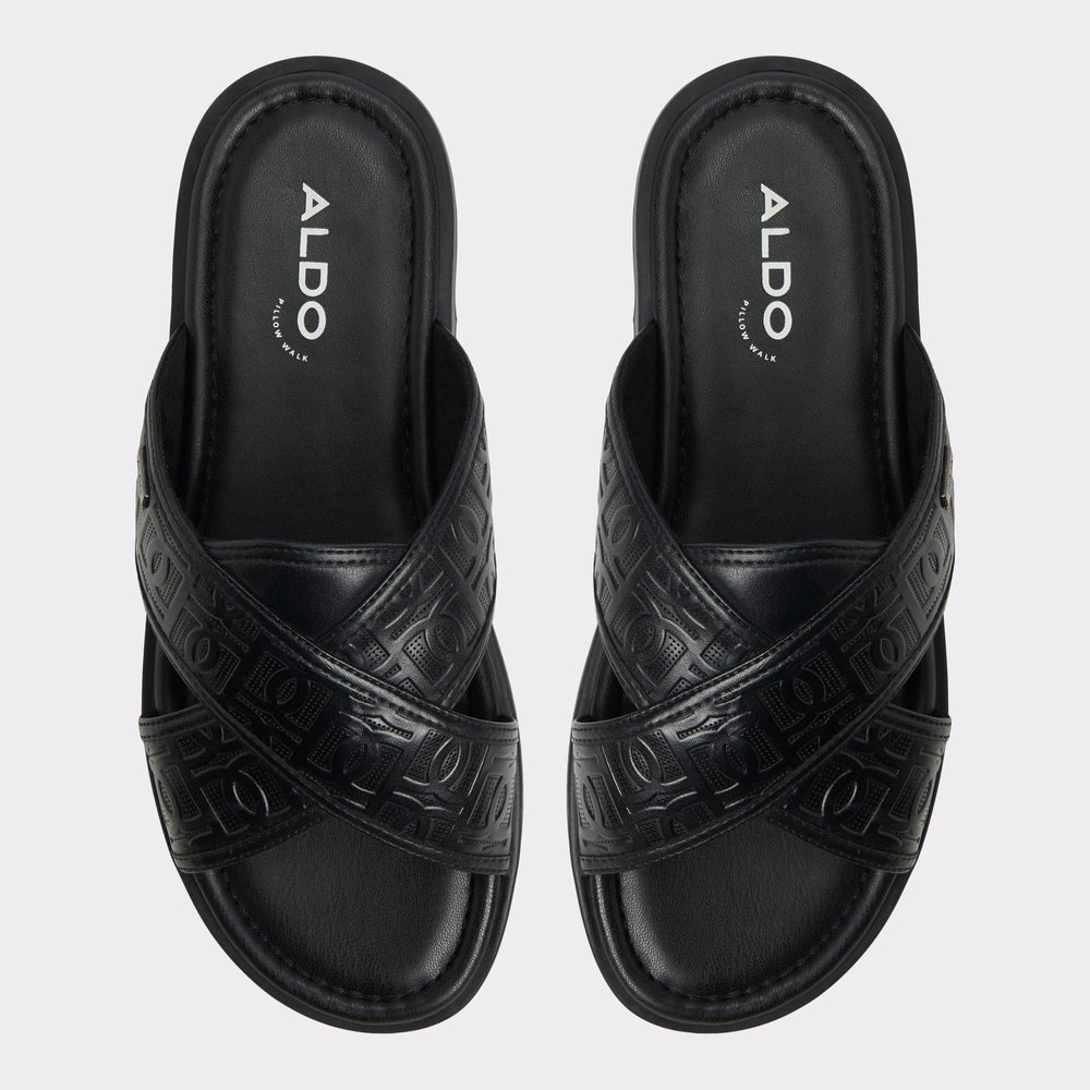 Olino Open Black Men's Slides - Slide sandal | Aldo discount