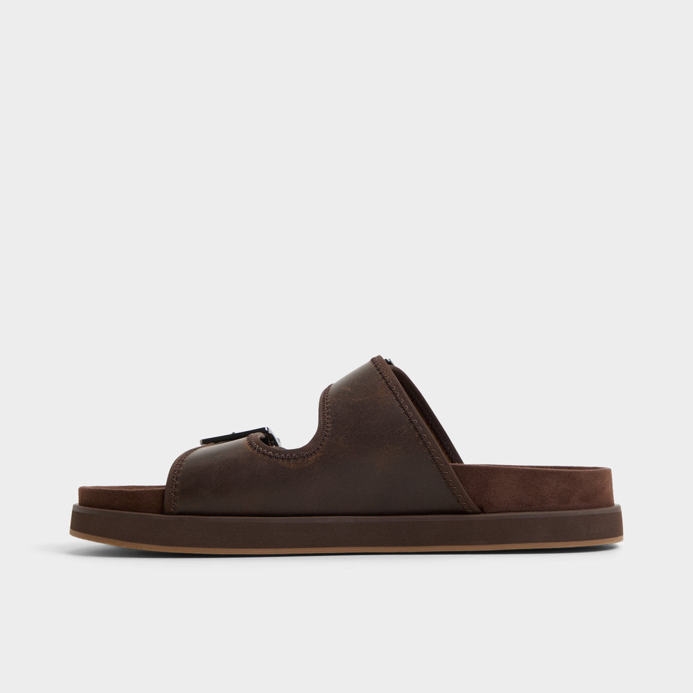 Sunnyside Dark Brown Men's Slides - Slide sandal | Aldo discount