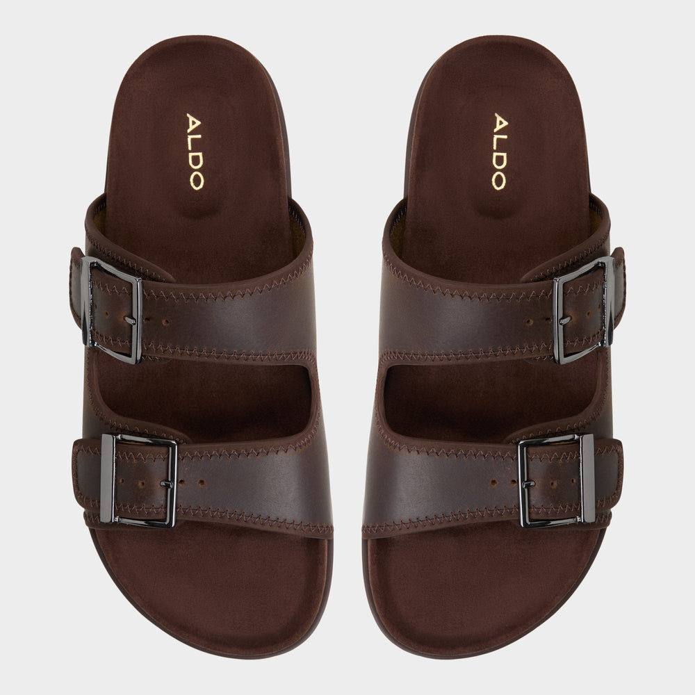 Sunnyside Dark Brown Men's Slides - Slide sandal | Aldo discount