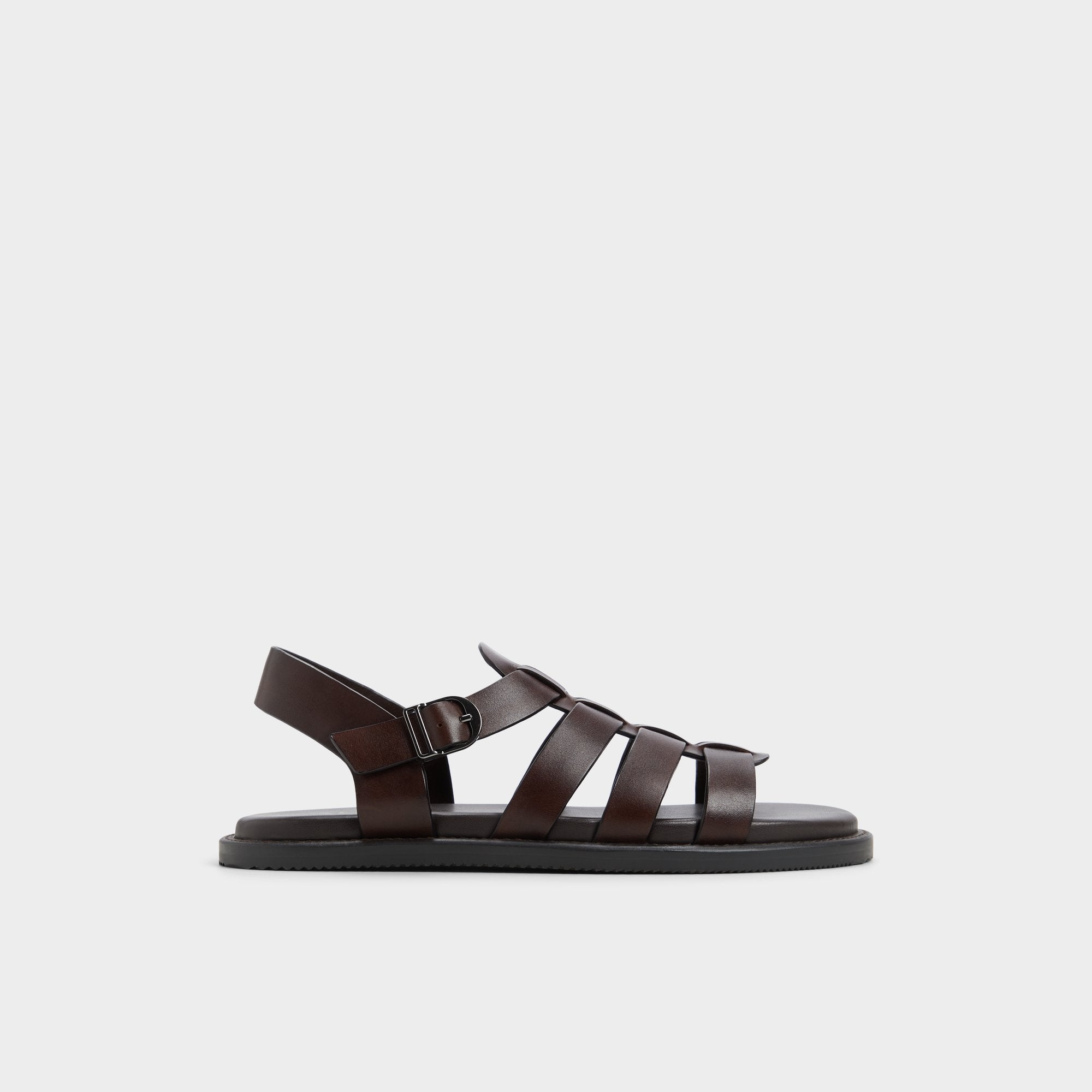 Warley Dark Brown Men's Sandals & Slides - Strappy flat sandal | Aldo for sale
