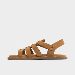 Warley Camel Men's Sandals & Slides - Strappy flat sandal | Aldo online