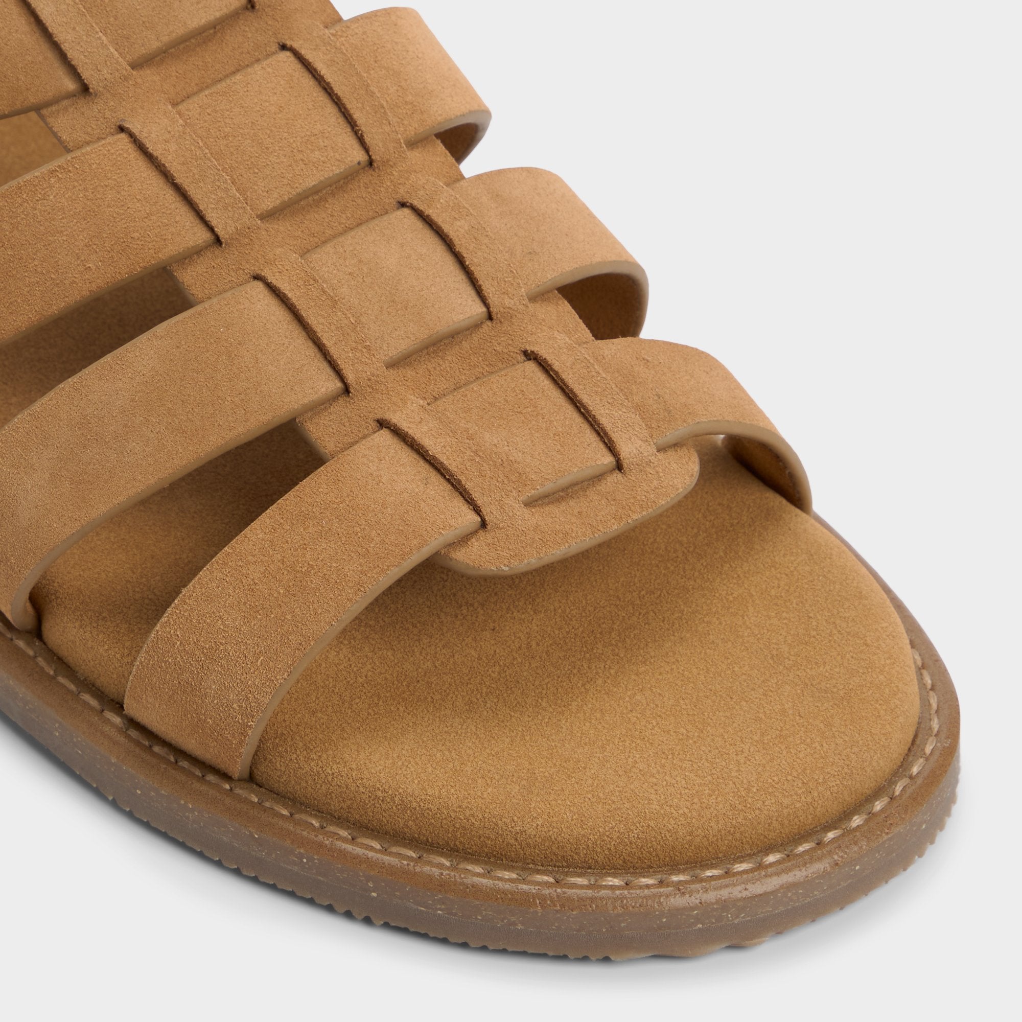 Warley Camel Men's Sandals & Slides - Strappy flat sandal | Aldo online