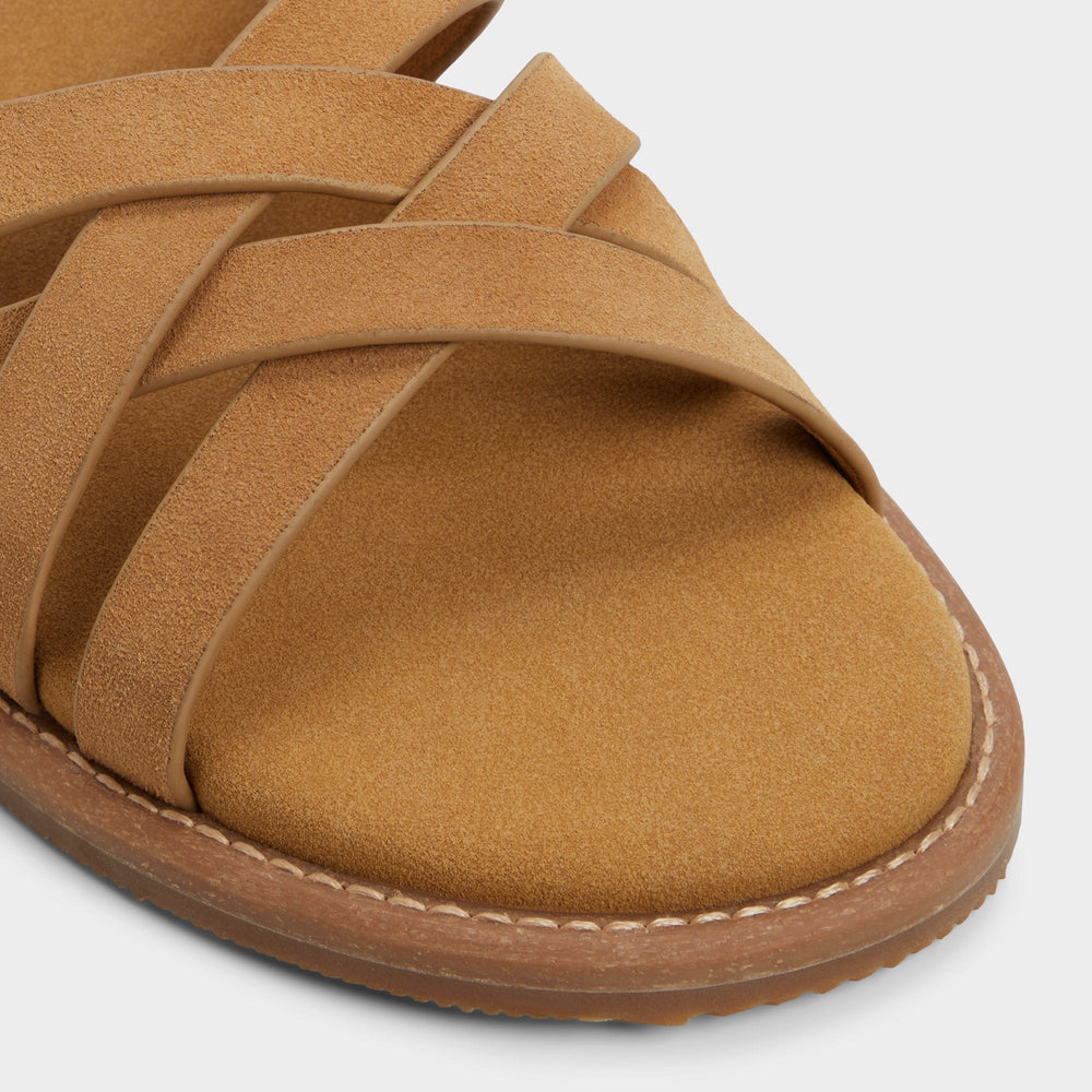 Haniff Camel Men's Sandals & Slides - Strappy flat sandal | Aldo discount