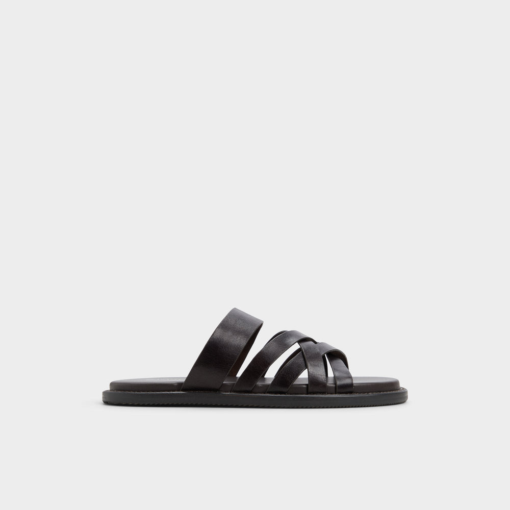 Haniff Brown Men's Sandals & Slides - Strappy flat sandal | Aldo discount