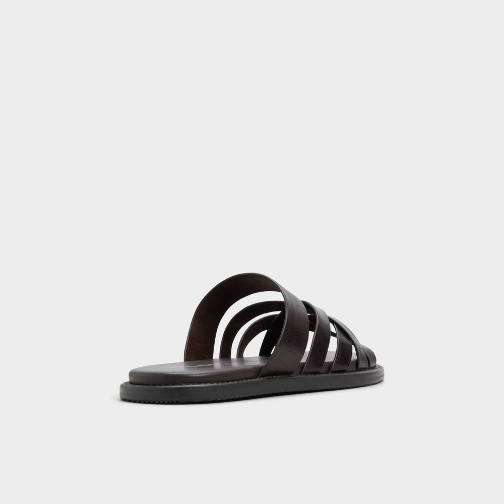 Haniff Brown Men's Sandals & Slides - Strappy flat sandal | Aldo discount