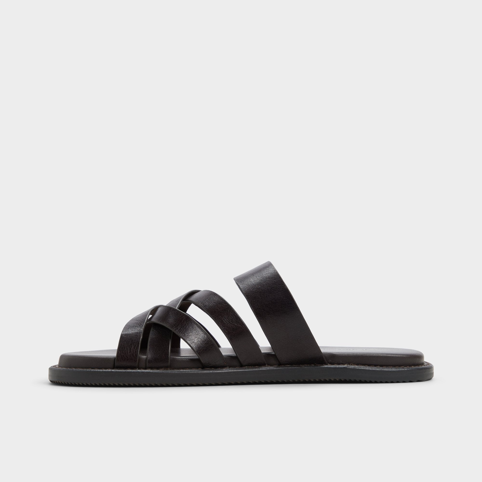 Haniff Brown Men's Sandals & Slides - Strappy flat sandal | Aldo discount