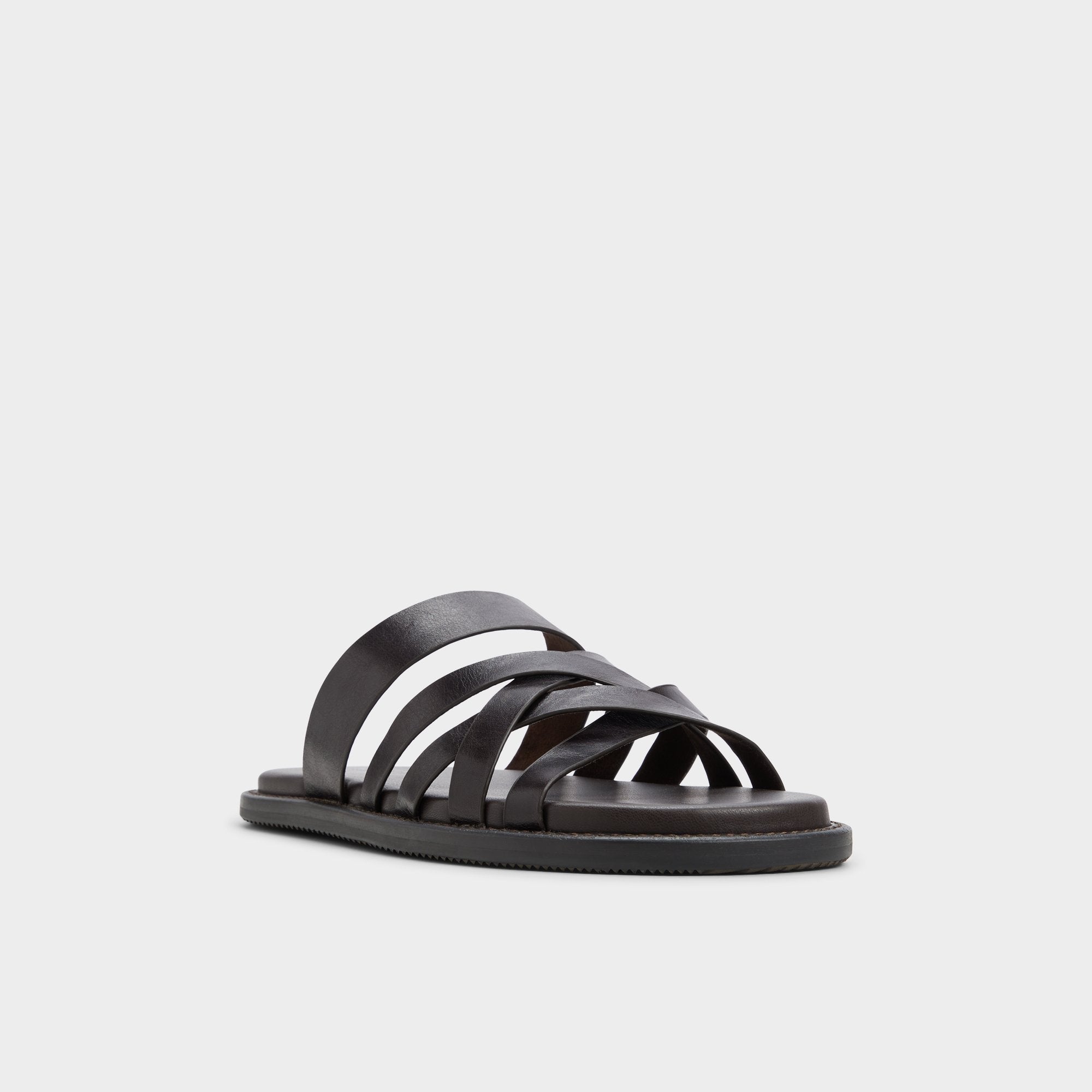 Haniff Brown Men's Sandals & Slides - Strappy flat sandal | Aldo discount