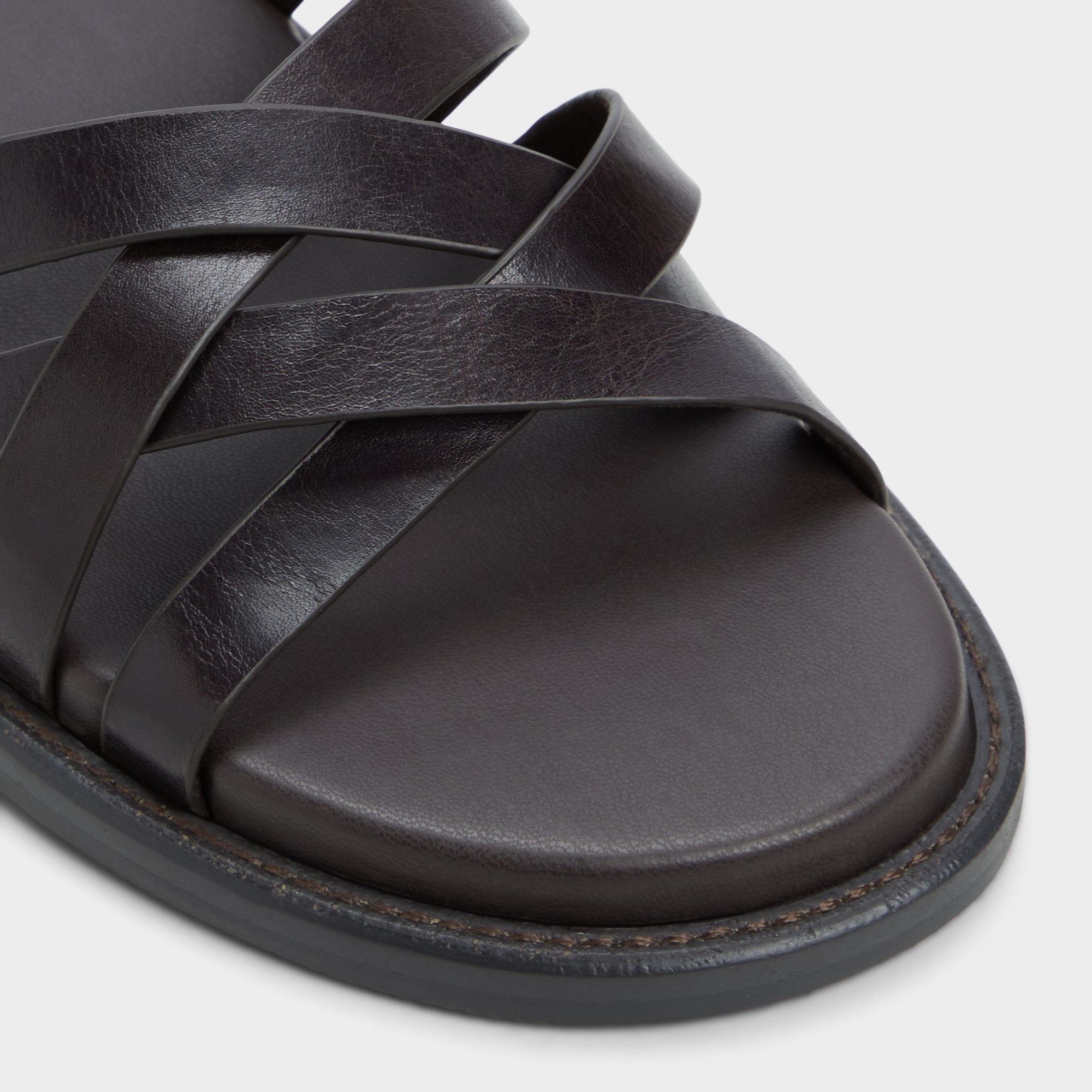 Haniff Brown Men's Sandals & Slides - Strappy flat sandal | Aldo discount