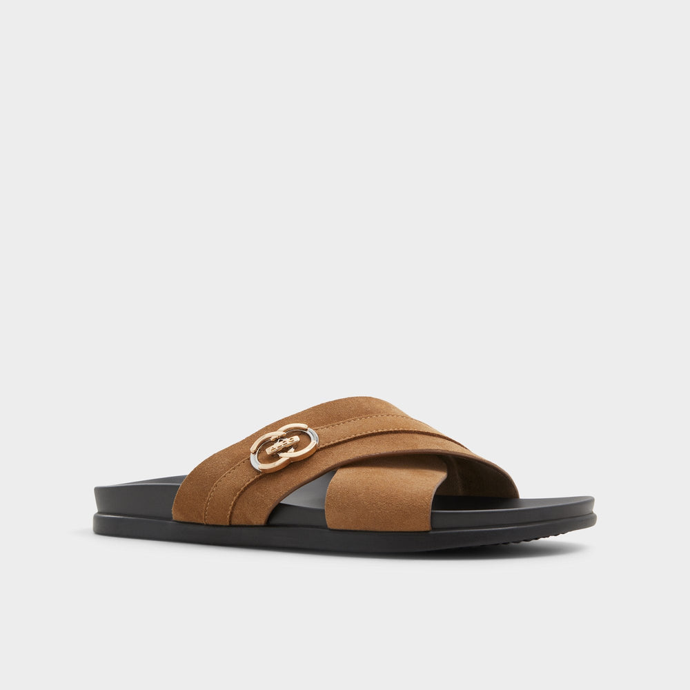 Delmar Open Brown Men's Slides - Slide sandal | Aldo sale
