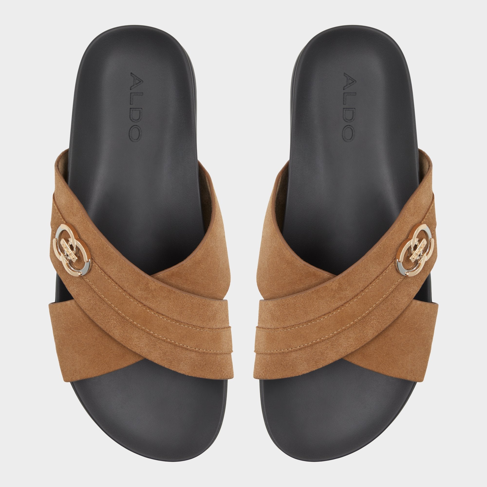 Delmar Open Brown Men's Slides - Slide sandal | Aldo sale