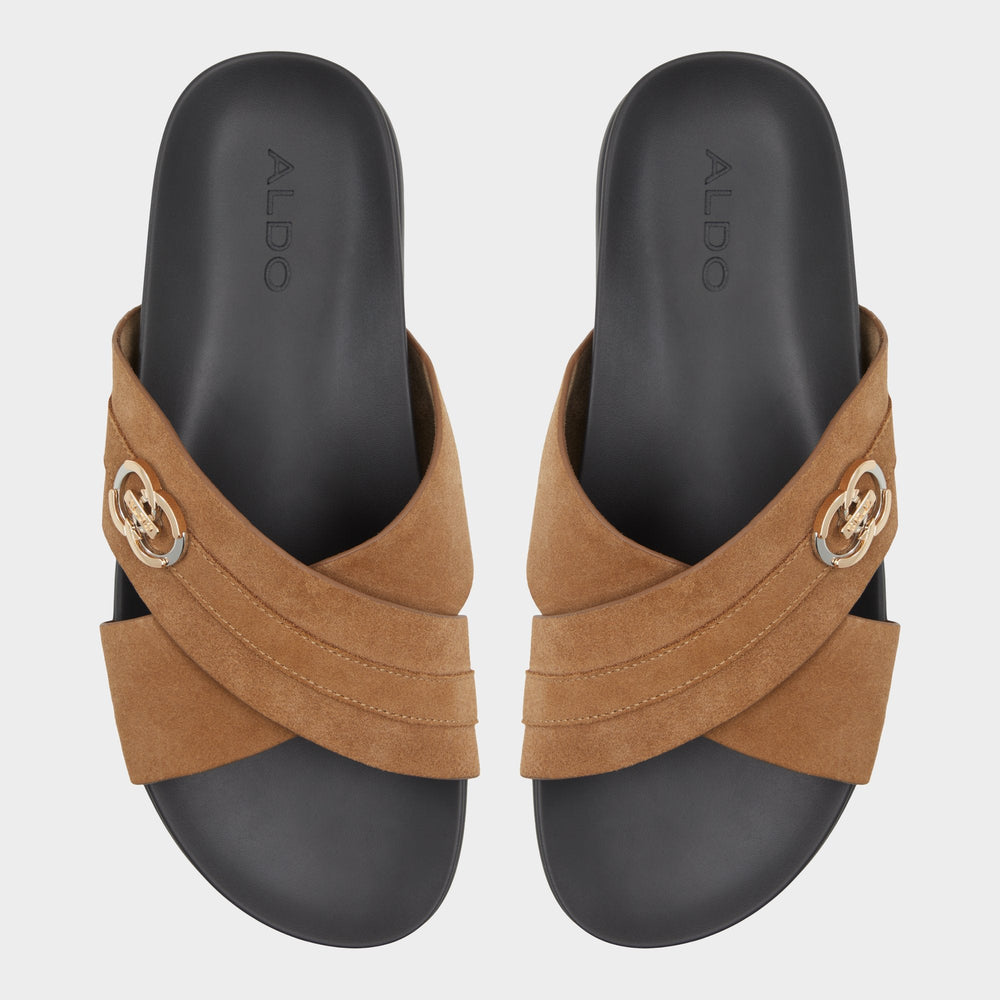 Delmar Open Brown Men's Slides - Slide sandal | Aldo sale
