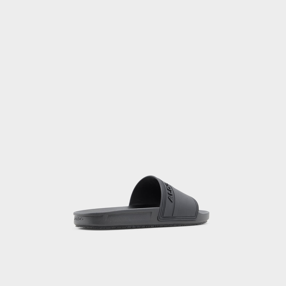 Dinmore Black Synthetic Rubber Men's Slides - Slide sandal | Aldo outlet