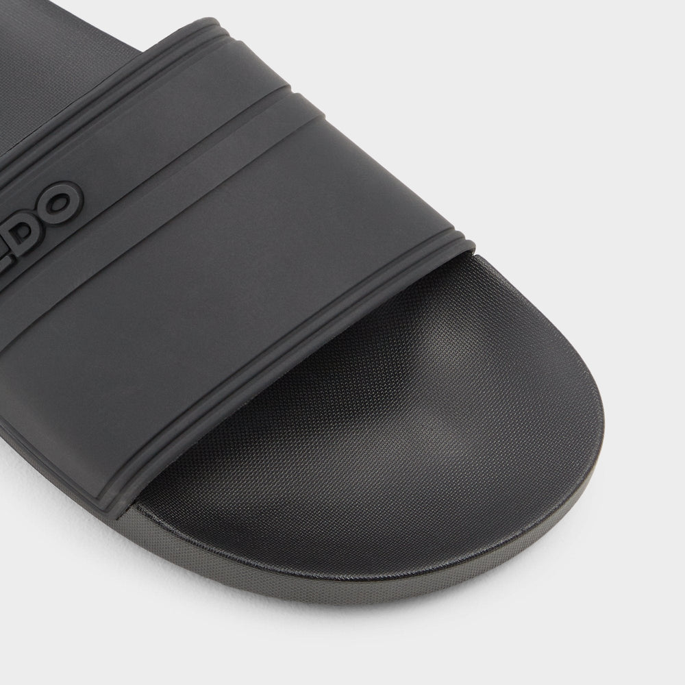 Dinmore Black Synthetic Rubber Men's Slides - Slide sandal | Aldo outlet