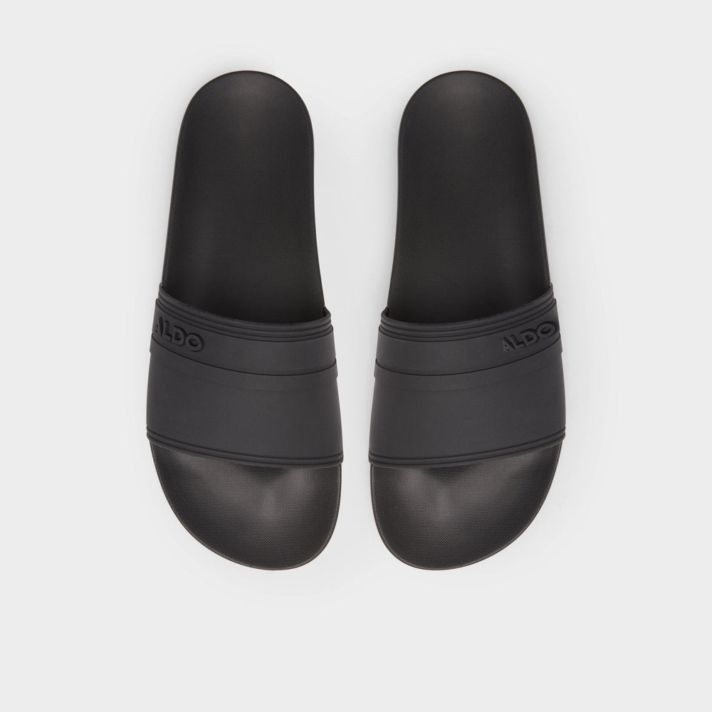 Dinmore Black Synthetic Rubber Men's Slides - Slide sandal | Aldo outlet