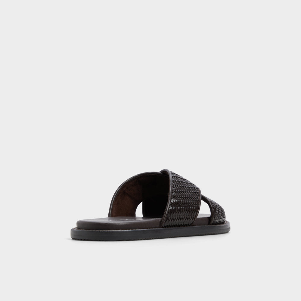 Tarik Dark Brown Men's Sandals & Slides - Slide sandal | Aldo on sale