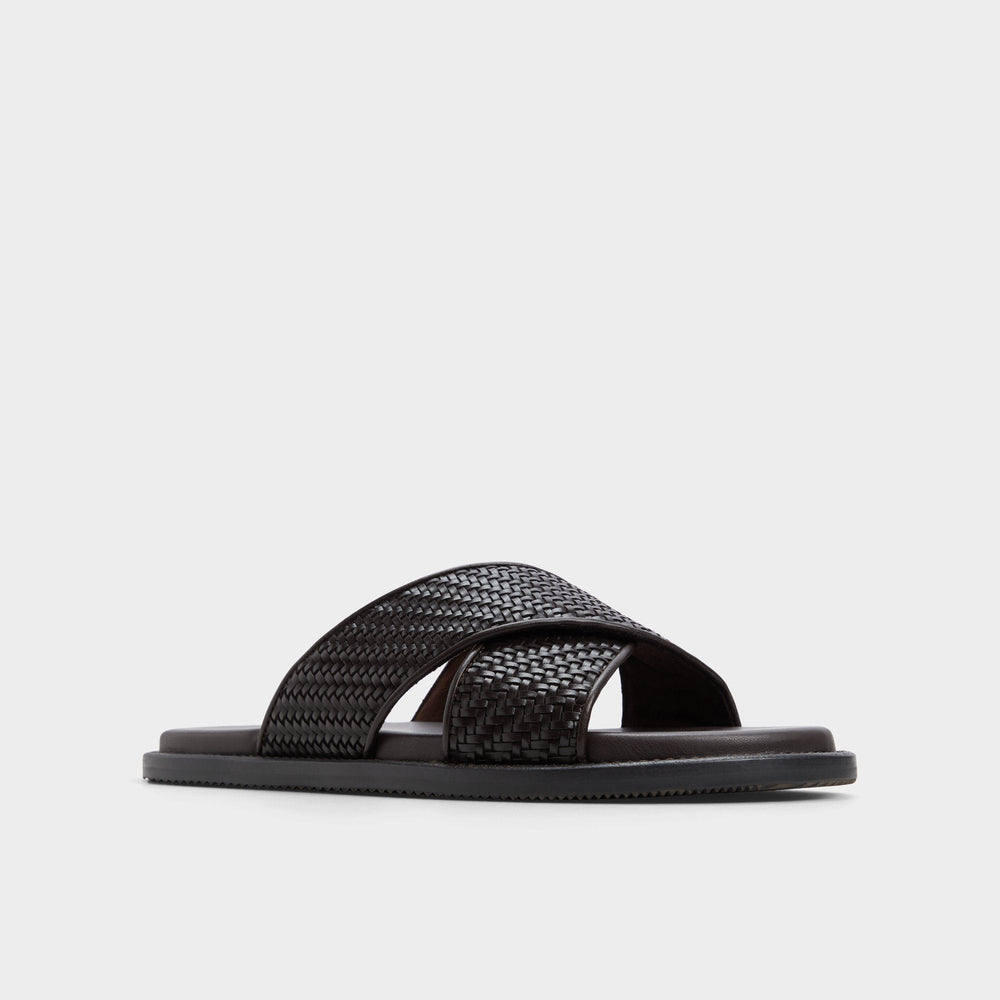Tarik Dark Brown Men's Sandals & Slides - Slide sandal | Aldo on sale