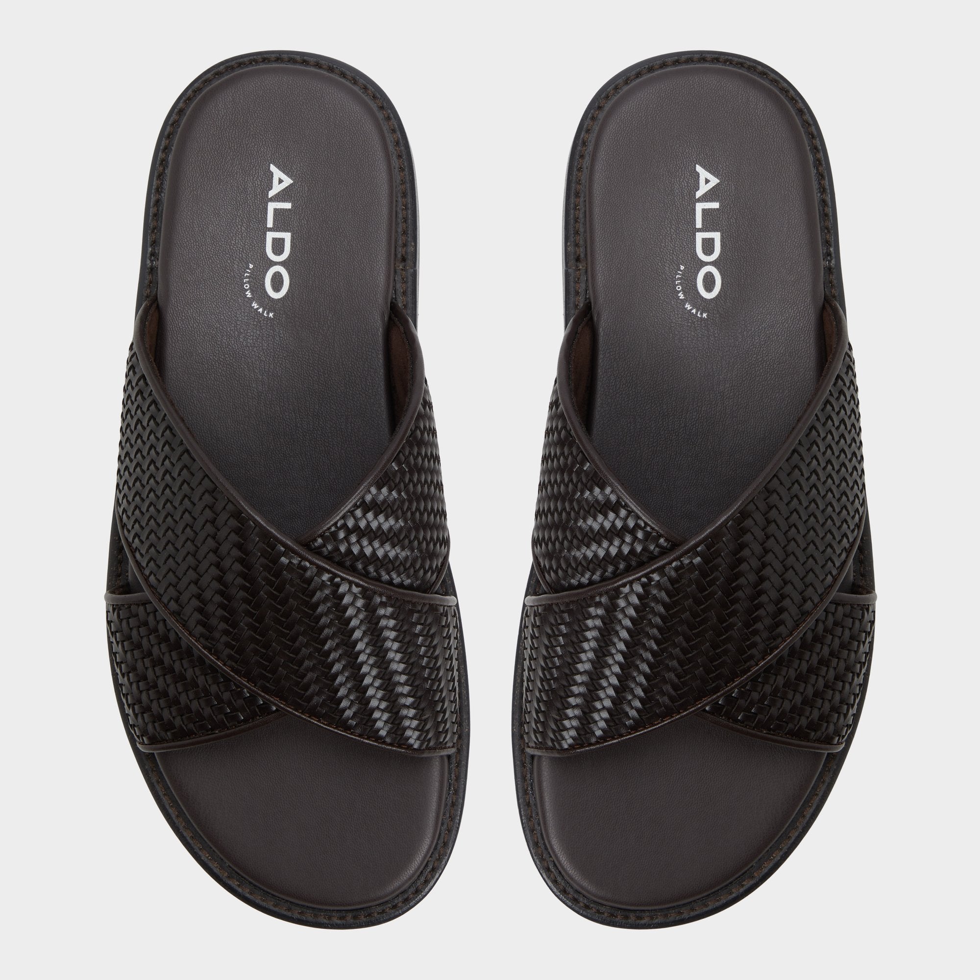 Tarik Dark Brown Men's Sandals & Slides - Slide sandal | Aldo on sale