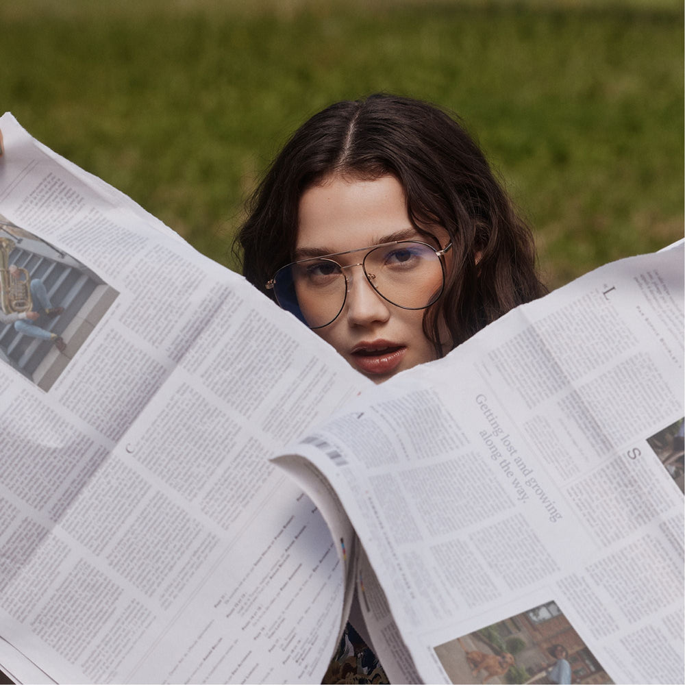 Edoawen in Black Gold Multi - Non-prescription reading glasses | Aldo online
