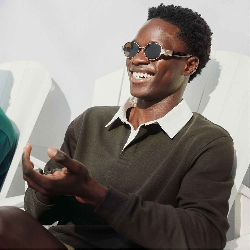 Sunniesclubx Gold Men's Round - Round sunglasses | Aldo online