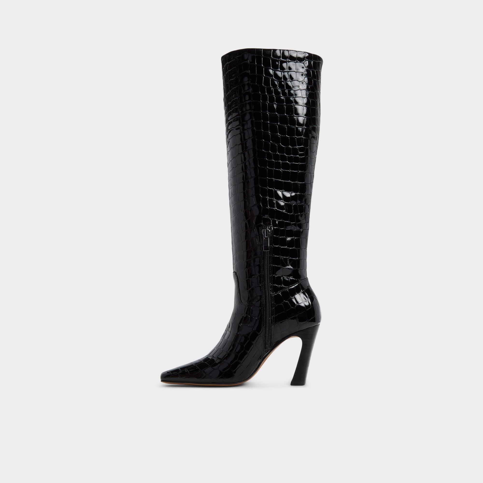 Vivienna in Black - Knee-high boot, Block heel | Aldo outlet