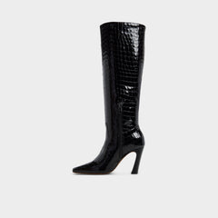 Vivienna in Black - Knee-high boot, Block heel | Aldo outlet