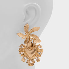 Scarllett in Gold Clear Multi - Chandelier earrings | Aldo for sale