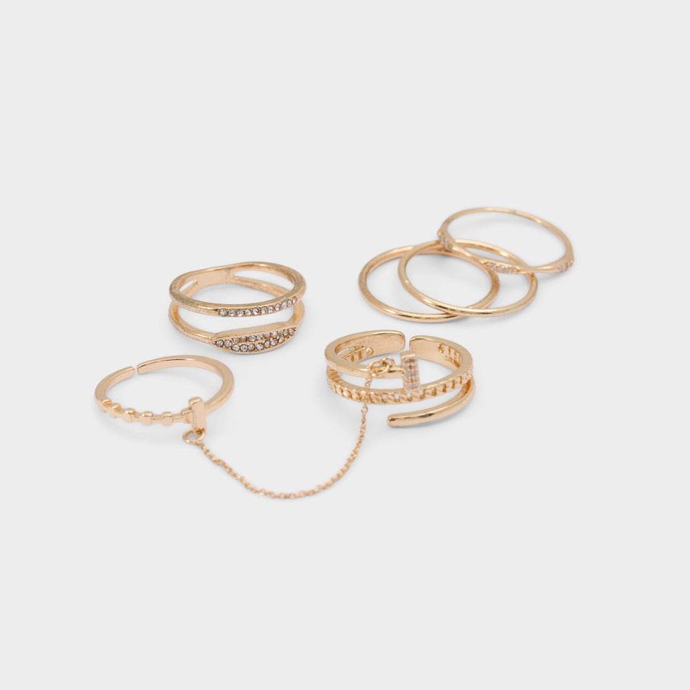 Ringsies in Gold Clear Multi - Multi finger rings | Aldo on sale