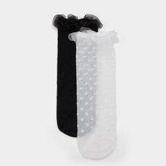 Polkafrill in Black White - Socks | Aldo discount