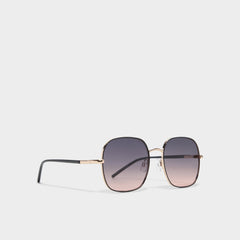 Elbamadar Black/Gold Multi Women's Square - Square sunglasses | Aldo discount