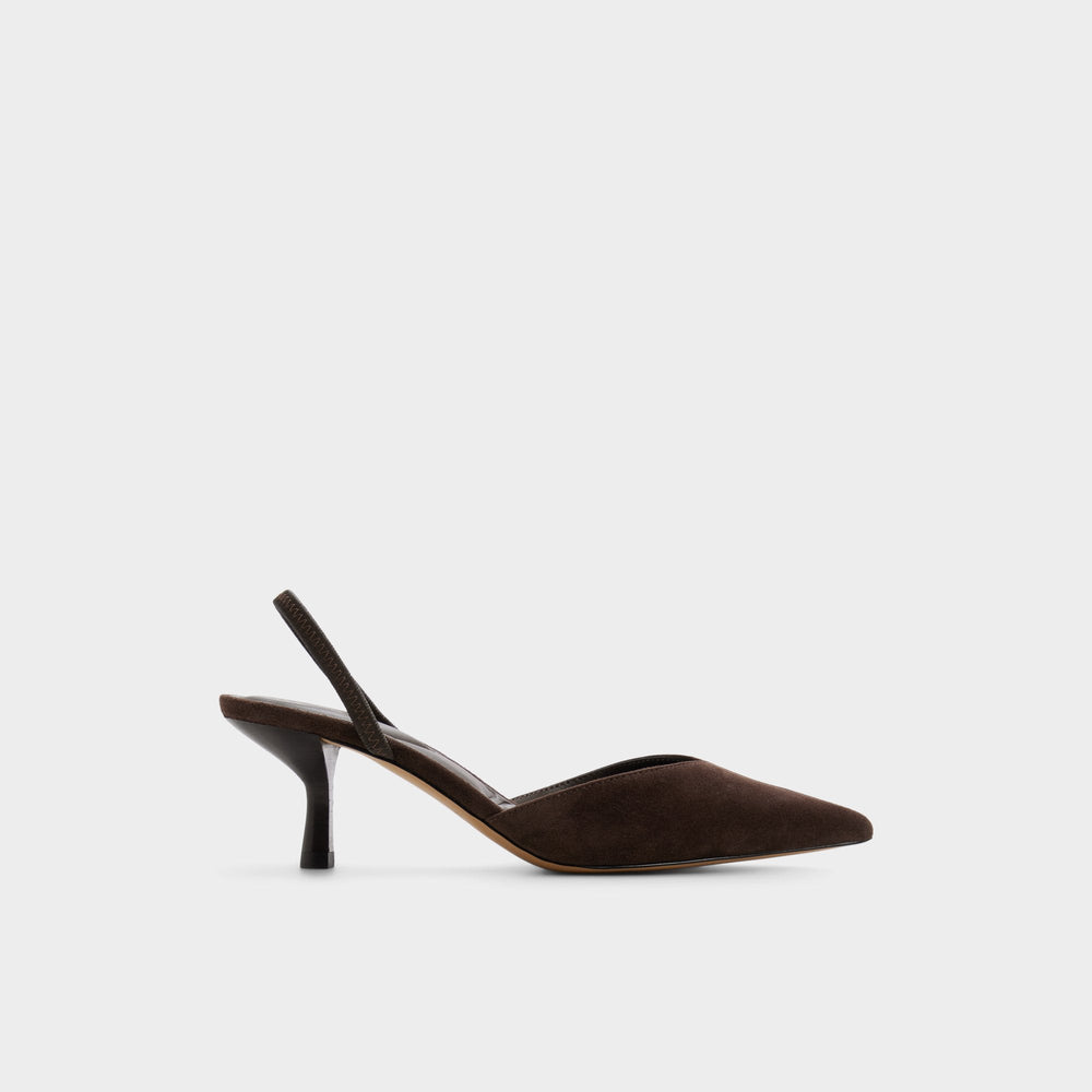 Re in Olivia Dark Brown - Sling back high heel, Stiletto heel | Aldo sale