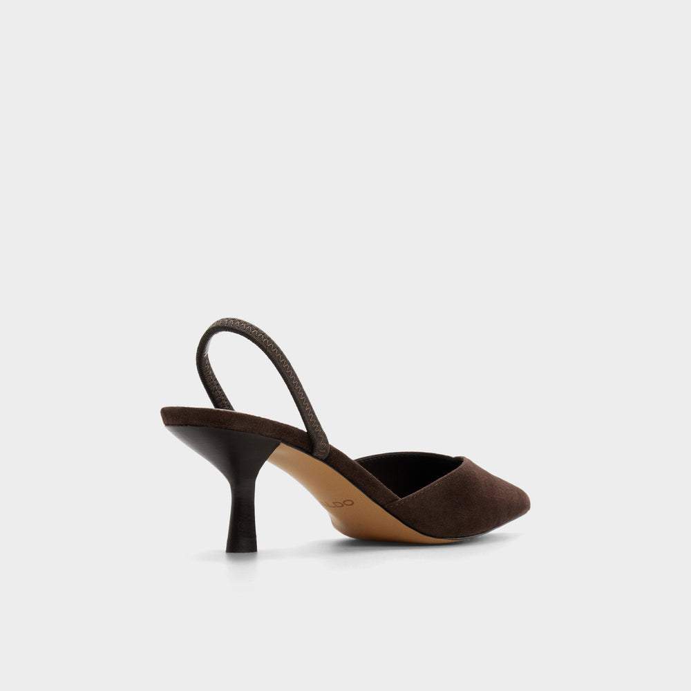 Re in Olivia Dark Brown - Sling back high heel, Stiletto heel | Aldo sale