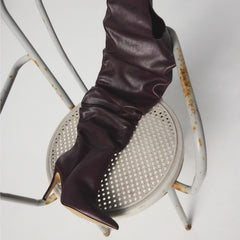Holiis in Bordo - Knee-high boot, Stiletto heel | Aldo for sale