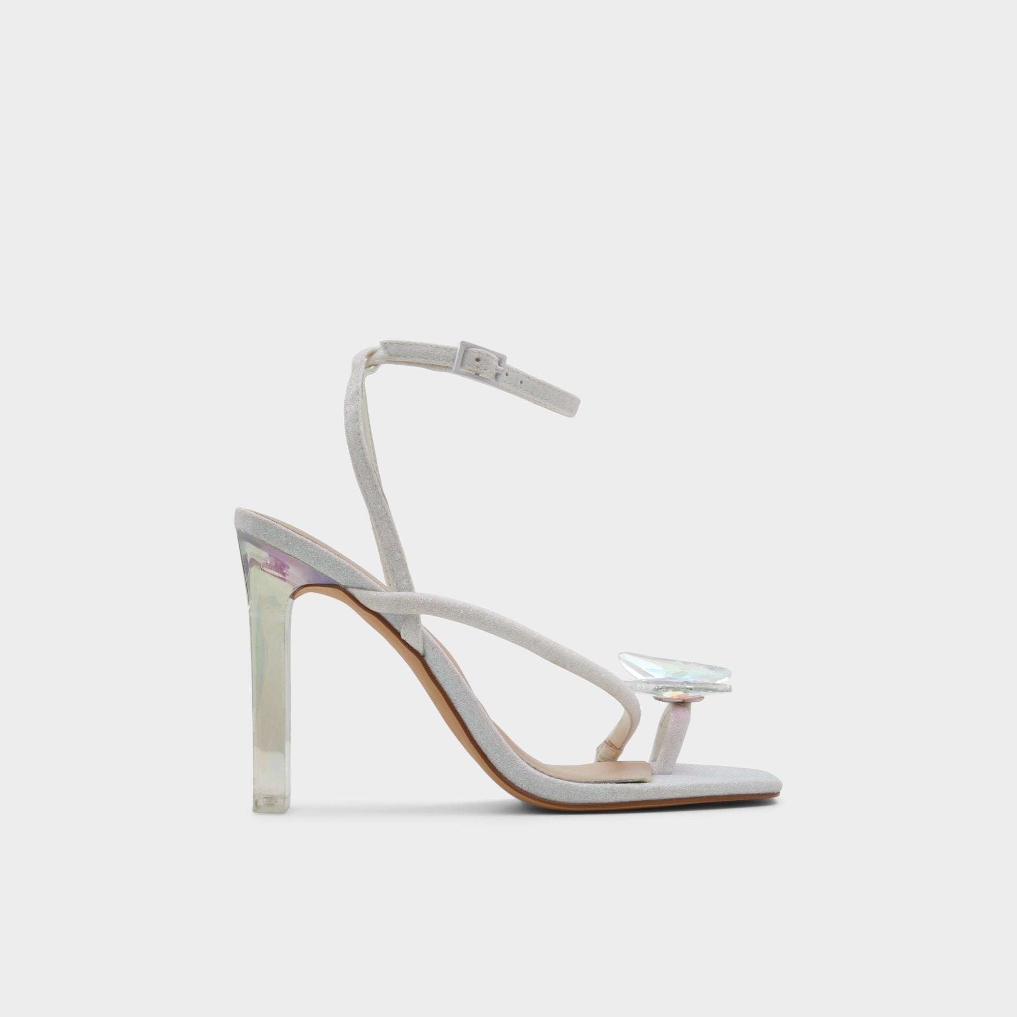 Pepela in White - Strappy heeled sandal, Block heel | Aldo outlet