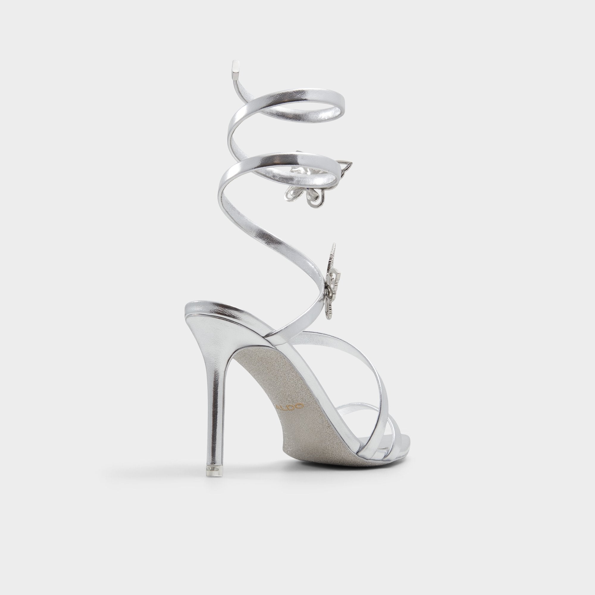 Ocia in Silver - Stiletto strappy sandal | Aldo online