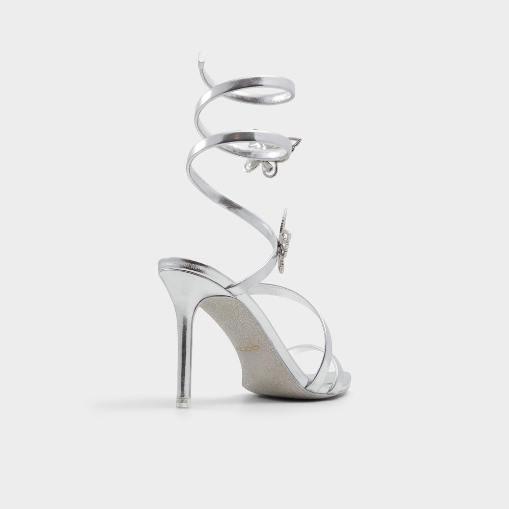 Ocia in Silver - Stiletto strappy sandal | Aldo online