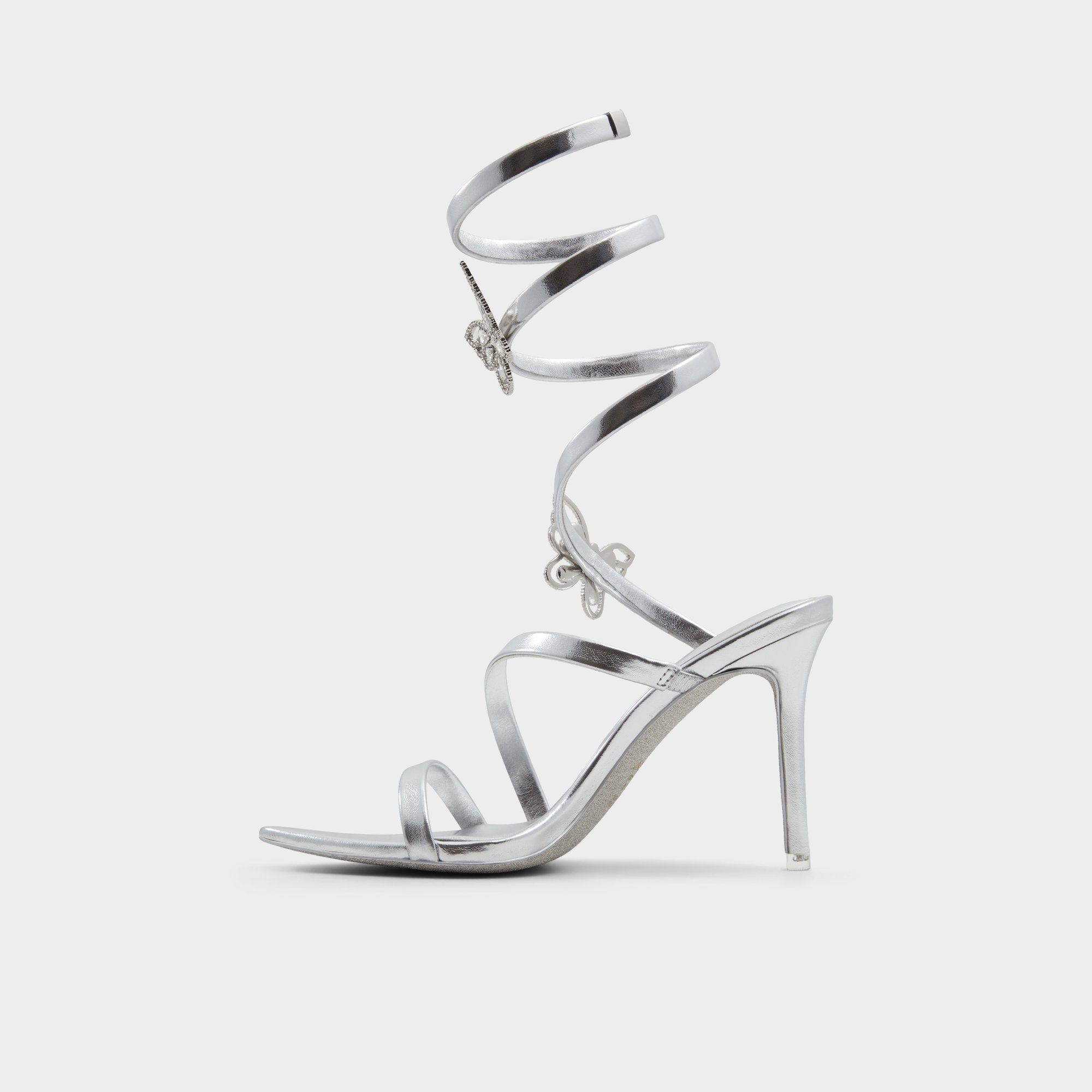 Ocia in Silver - Stiletto strappy sandal | Aldo online