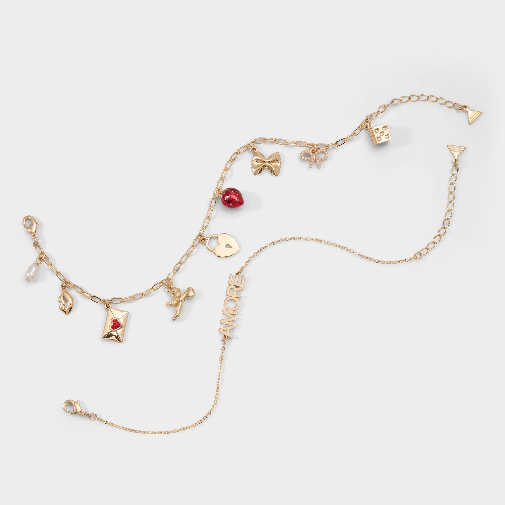 Loverchain in Red - Charm bracelet | Aldo on sale