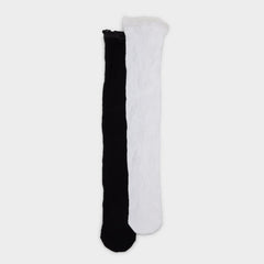 Lacydaze in Black White - Crew socks | Aldo discount