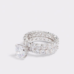 Plagens Silver/Clear Multi Women's Rings - Ring | Aldo outlet